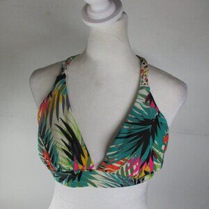 Shade & Shore Women's Tropical Bikini Top Braid Detail Size Medium